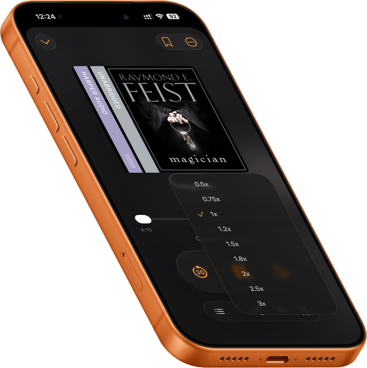 Playback speed options in Audiory
